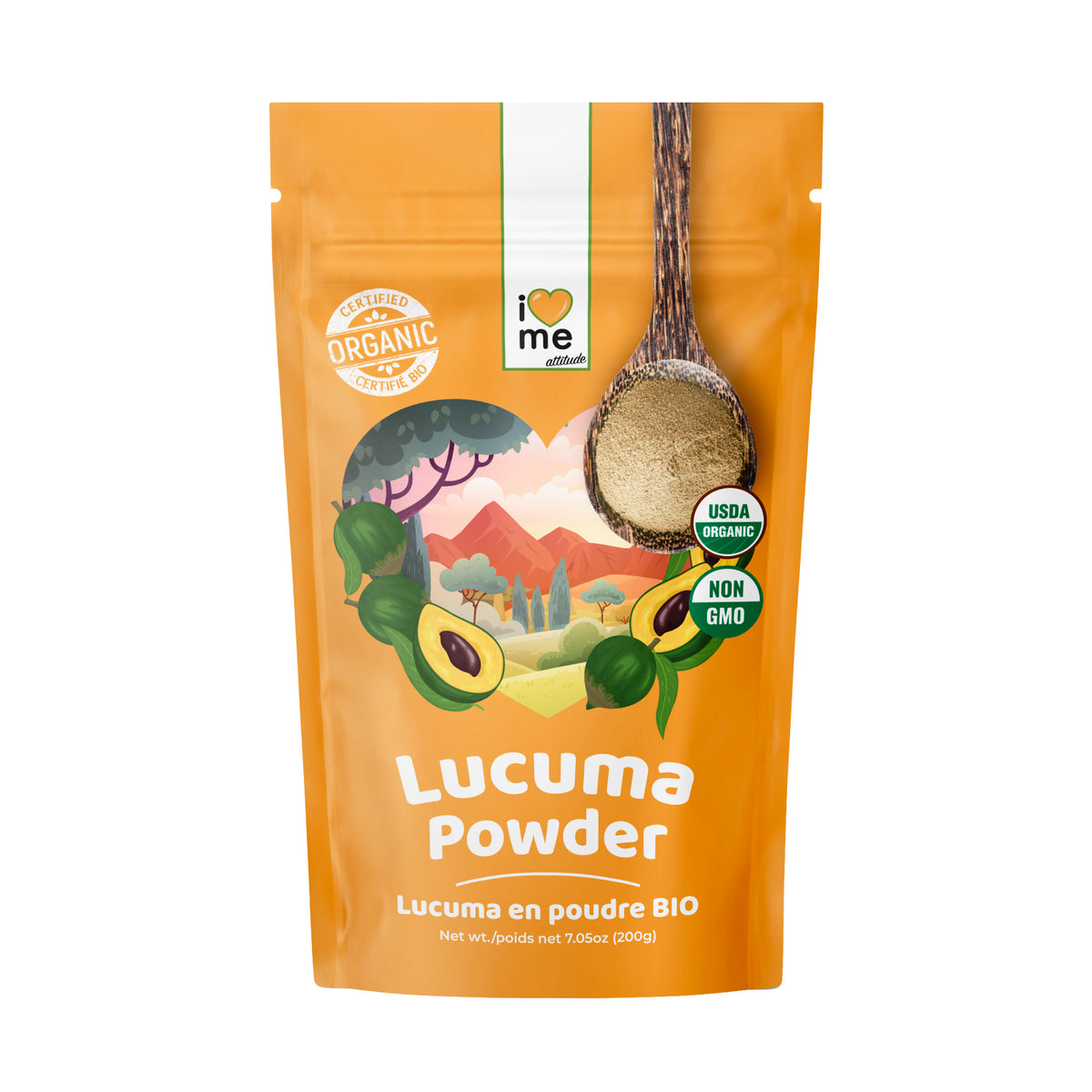 Organic Lucuma – Powder ME ILOVEMEattitude attitude LOVE PlantBased I | Superfood