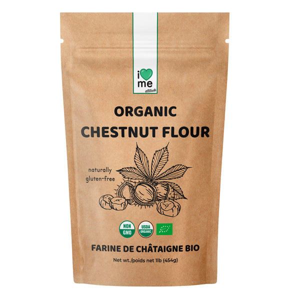 Organic Chestnut Flour naturally gluten-free I LOVE ME attitude