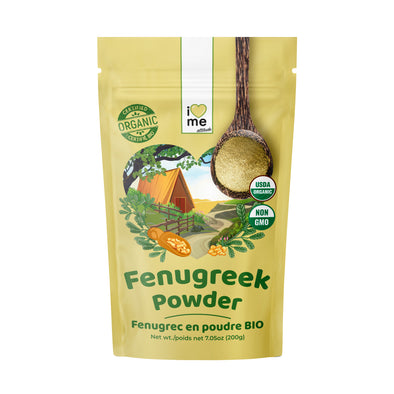 Organic Fenugreek Powder superfood I LOVE ME attitude