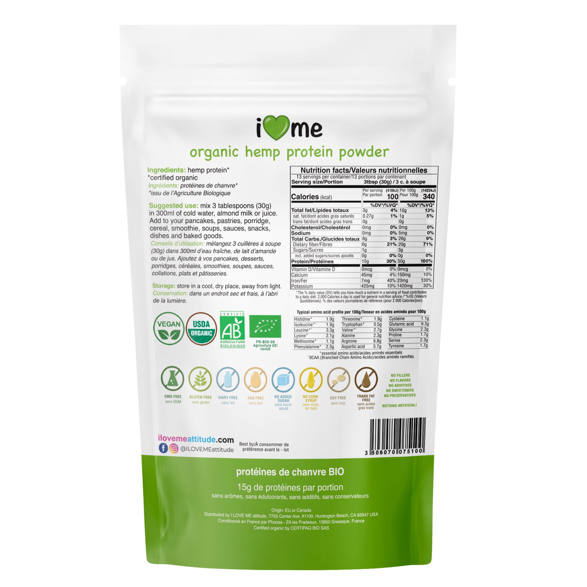 Hemo Powder Hemp Protein Powder