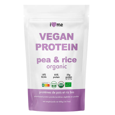 Organic Pea & Rice Protein Powder I LOVE ME attitude