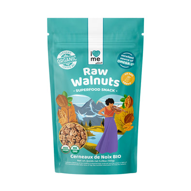 Organic raw Walnuts I LOVE ME attitude