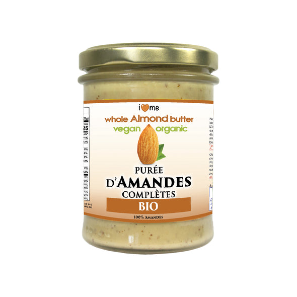 Organic whole almond butter - I LOVE ME attitude